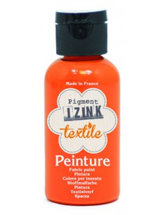 Izink peinture textile orange nylon 50 ml