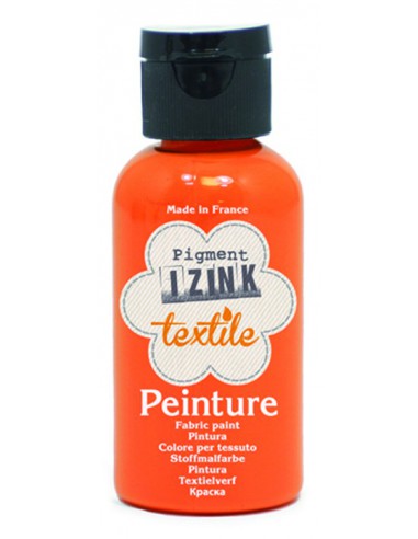 Izink peinture textile orange nylon 50 ml