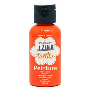 Izink peinture textile orange nylon 50 ml
