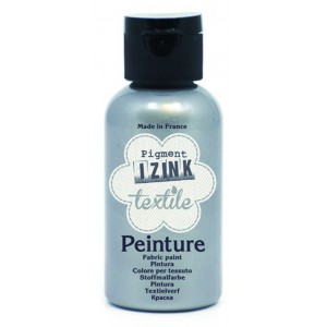 Izink peinture textile argent silver 50 ml