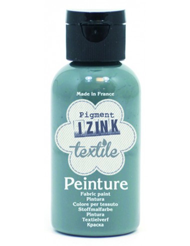 Izink peinture textile gris fonce flanelle 50 ml