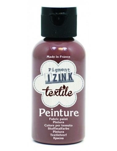 Izink peinture textile marron suedine 50 ml