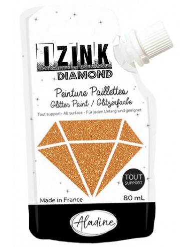 IZINK DIAMOND doré cuivré 80 ml