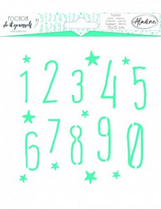 Pochoir carré diy chiffre