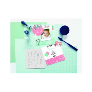 Pochoir carré diy chiffre