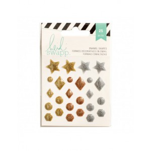 Heidy swapp formes décoratives adhesives - sticker or argent cuivre