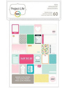 Project Life 60 cartes thematiques -  Teen Girl