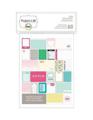 Project Life 60 cartes thematiques -  Teen Girl