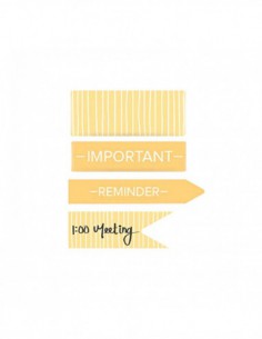 Washi tape - Reminder Yellow 2