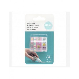 Washi Tape  Kawaï 4 rouleaux