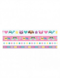 Washi Tape  Kawaï 4 rouleaux 2