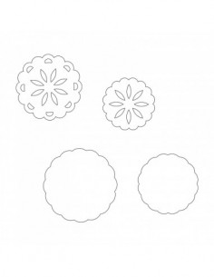 Magnetic Die Set 4PK - Flower Concho 2