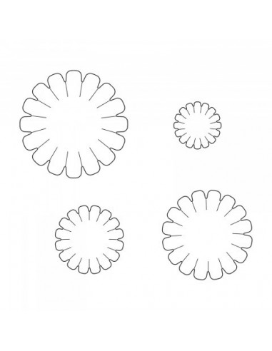 Magnetic Die Set 4PK - Daisy Stack