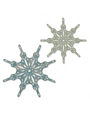 Thinlits set de 2pcs Flocons de neige fantaisistes