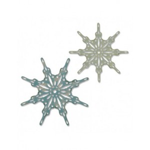 Thinlits set de 2pcs Flocons de neige fantaisistes