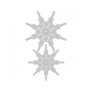 Thinlits set de 2pcs Flocons de neige fantaisistes