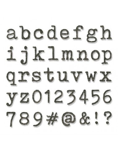 Alphanumeric Tiny Type Lower by Tim Holtz