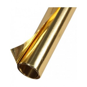 Rouleau papier ALU épais Recto et verso OR -  80CMX50CM