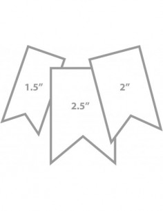 Perforatrice - fanions 2,5 + 2 + 1,5inch 2