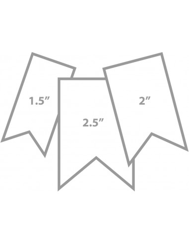 Perforatrice - fanions 2,5 + 2 + 1,5inch