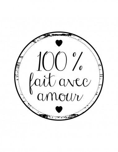 Tampon bois woodies - Amour100% fait avec amour