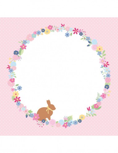 Bloc papier 30 x 30cm - Set de 6 feuillets Pâques Chocolat