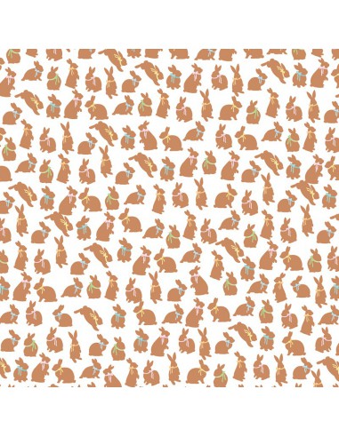 Bloc papier 30 x 30cm - Set de 6 feuillets Pâques Chocolat