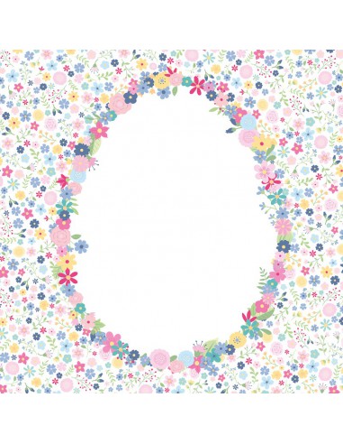 Bloc papier 30 x 30cm - Set de 6 feuillets Pâques Chocolat