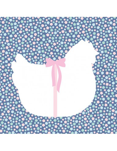 Bloc papier 30 x 30cm - Set de 6 feuillets Pâques Chocolat