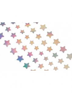 Holographic stickers étoiles 4x Deep Sea 2