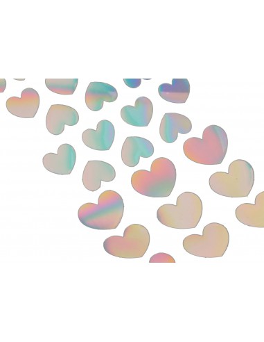 Holographic stickers cœurs 4x Deep Sea