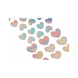 Holographic stickers cœurs 4x Deep Sea