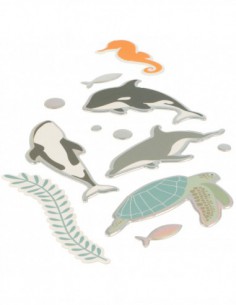 3x stickers cartonnés Deep Sea 2