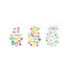 Sticker pad 12 sheets Tutti Frutti