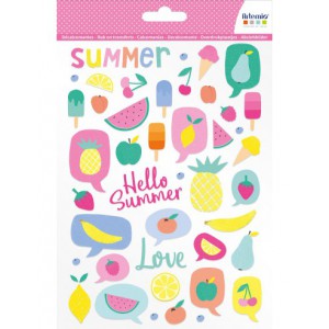 Décalcomanies feuillet format A5  - Tutti Frutti