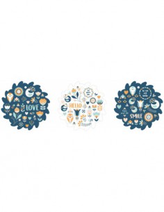 Sticker pad 12 sheets Blossom
