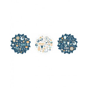 Sticker pad 12 sheets Blossom
