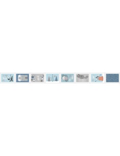80 stickers timbres Cosy Christmas