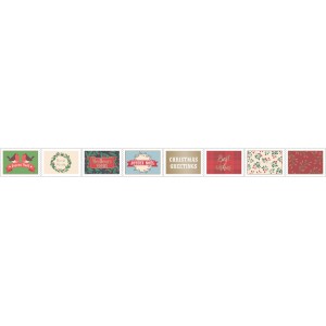 80 stickers timbres Merry Christmas