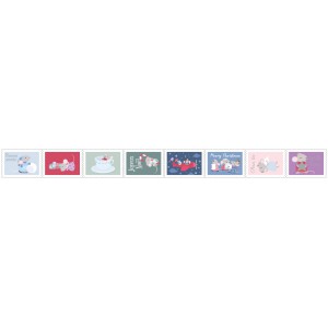 80 stickers timbres Once upon a time