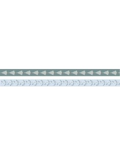 Washi tape - 2 rouleaux - 15mmx5m : sapin et gui