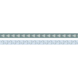 Washi tape - 2 rouleaux - 15mmx5m : sapin et gui