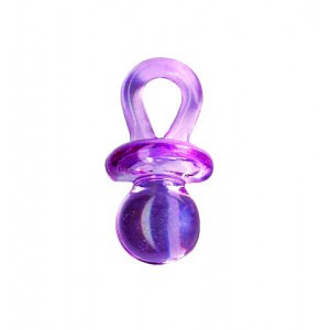 Mini tétine en plastique rose 20 pièces