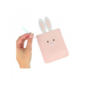 Kit feutrine Pochette Lapin Pâques 4 pièces