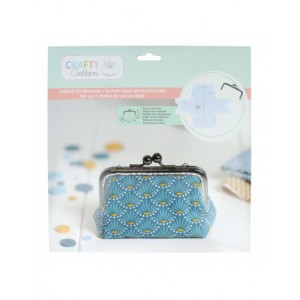 Gabarit+fermoir porte-monnaie rectangle 10cm