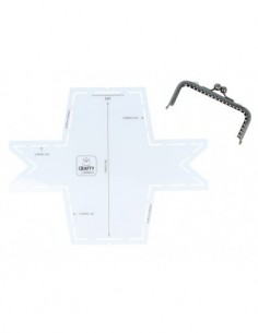 Gabarit+fermoir porte-monnaie rectangle 10cm 2