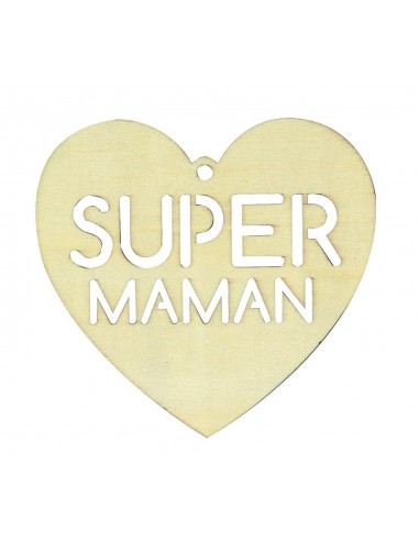 1 silhouette cœur Super Maman