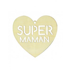1 silhouette cœur Super Maman
