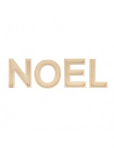 NOEL - 4 lettres creuses de 19cm