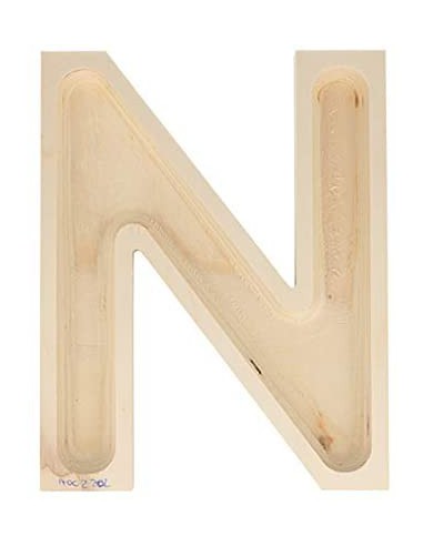 NOEL - 4 lettres creuses de 19cm